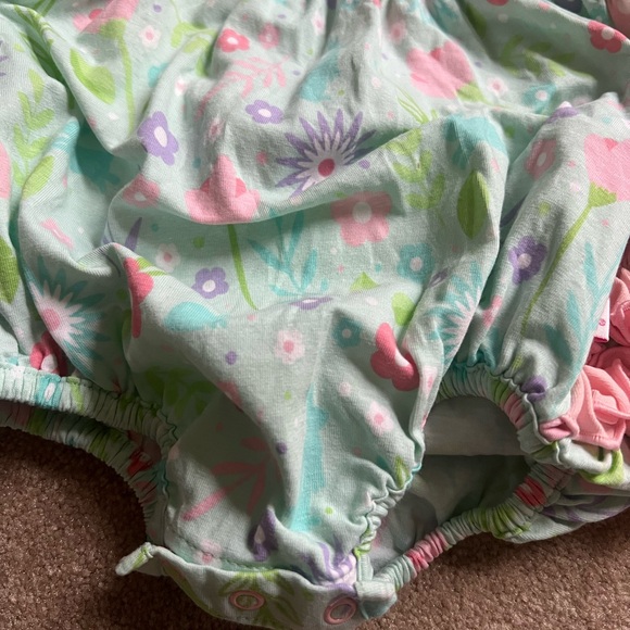 Ruffle Butts Spring Floral bubble - Picture 2 of 4